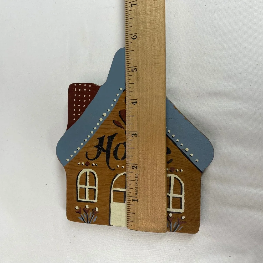 Vintage Wood Home Sweet Home Wall Plaques Set of 3 Folk Art Country Decor